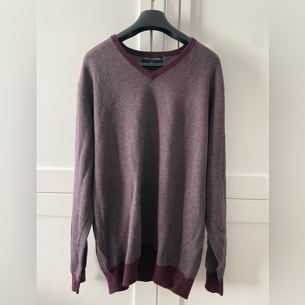 Finshley Harding Silk-Cotton-Cashmere Men's Sweater - XL